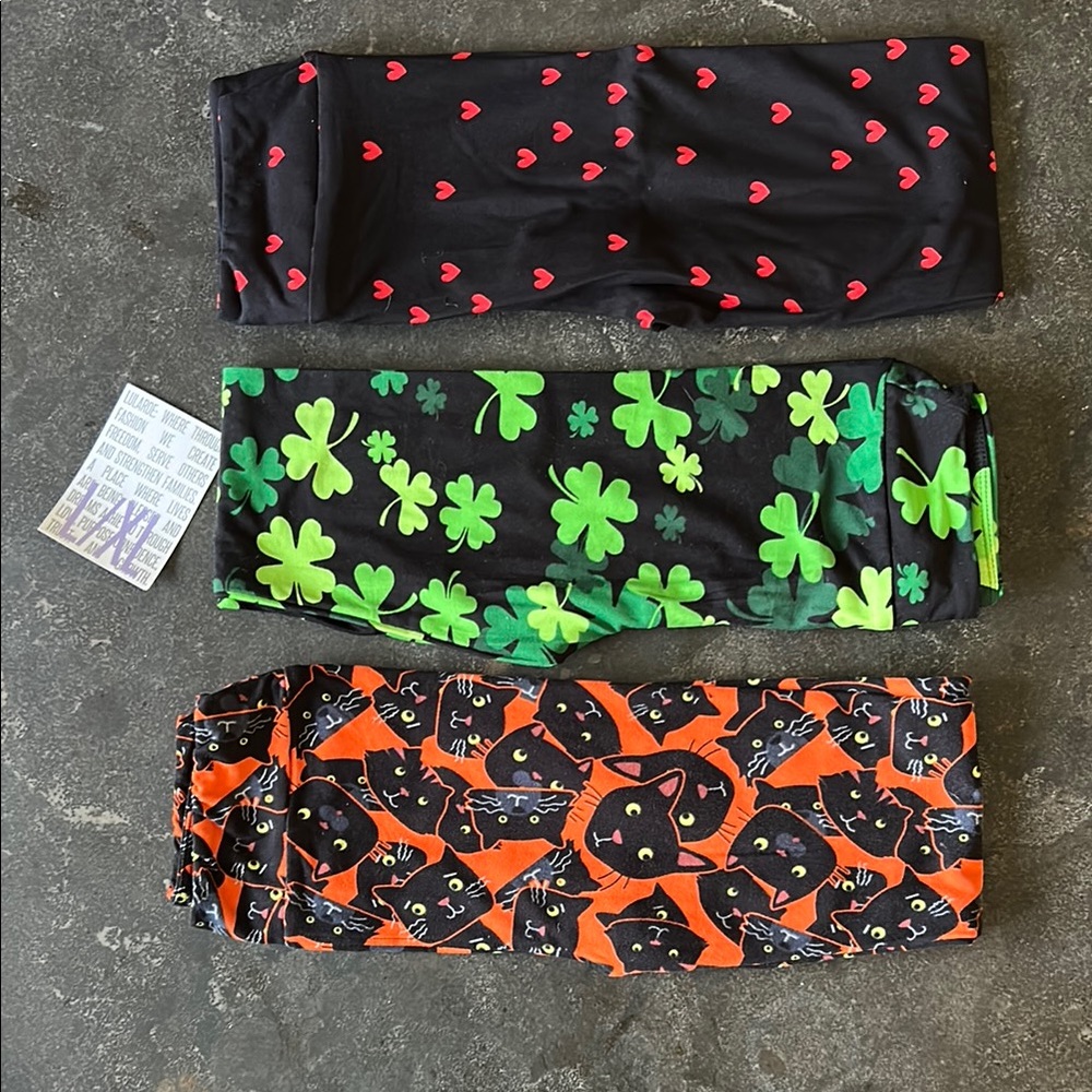 Set of Three Patterned Leggings